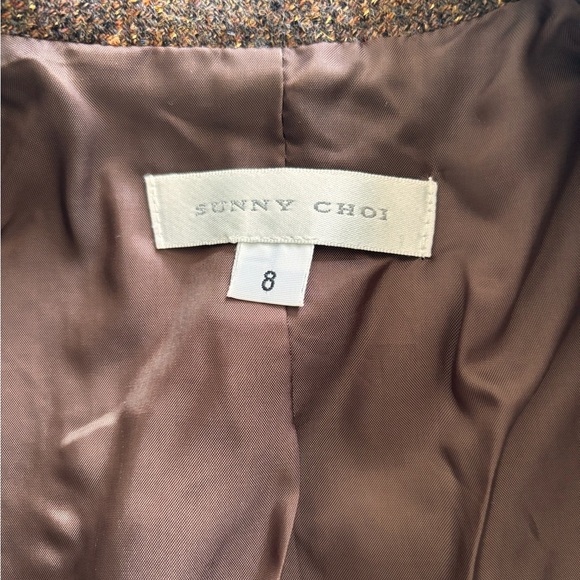 Women's Vintage Brown Sunny Choi Tweed Blazer Made in Canada - Picture 2 of 11